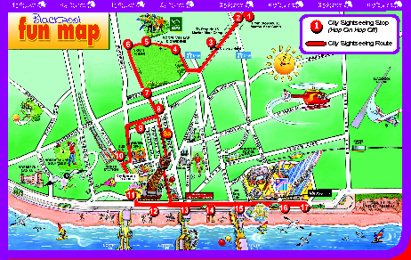 Blackpool Bus Tour Map