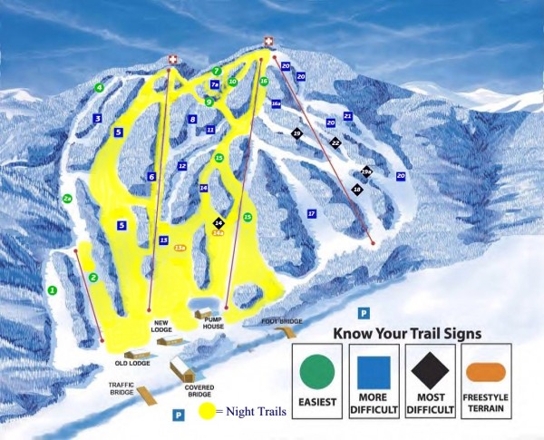 Blandford Ski Trail Map