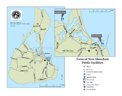 Block Island Road Map
