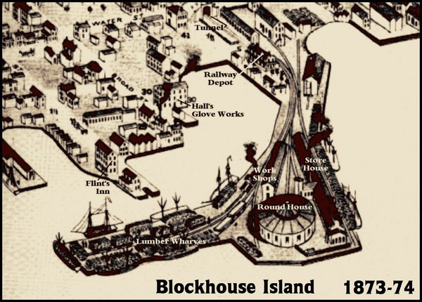 Blockhouse Island Map 1874