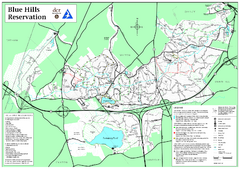 Blue Hills Reservation Trail Map