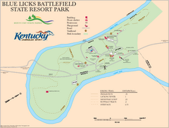 Blue Licks Battlefield State Resort Park Map