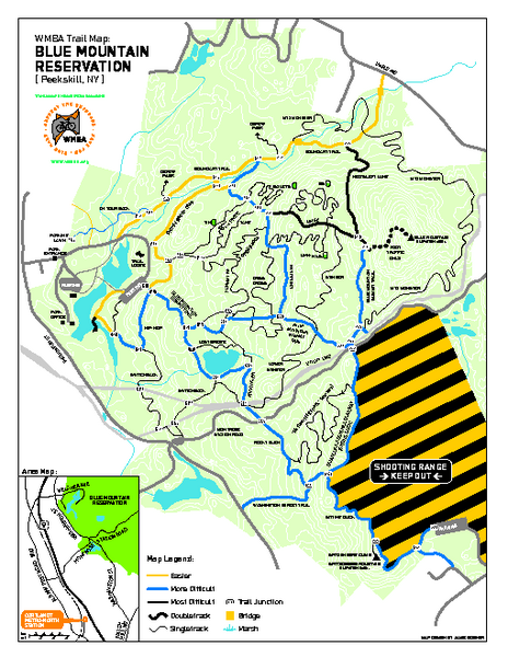 blue mountain bike park trail map