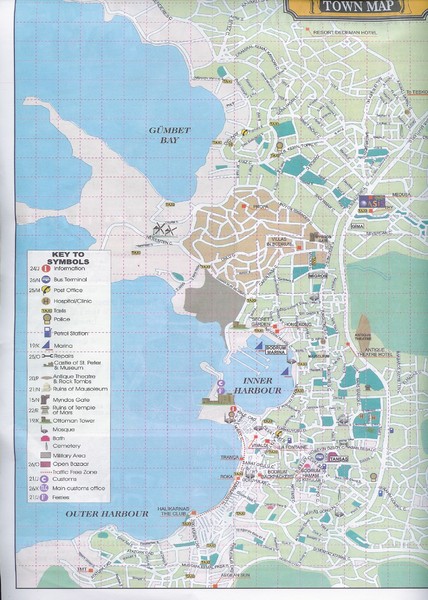 Bodrum Town Map