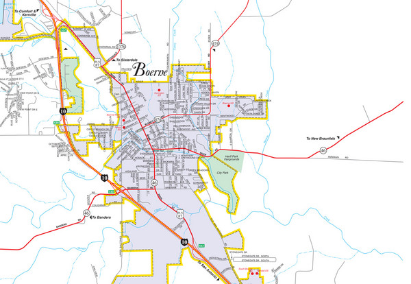 Boerne City Map