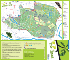 Bois de Vincennes Park Map