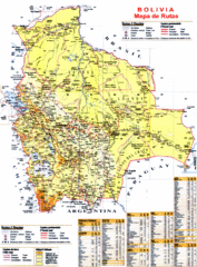 Bolivia Tourist Map