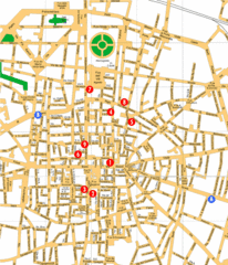 Bologna Hotel Map