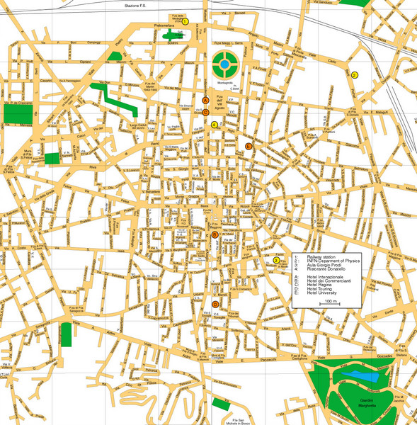 Bologna Italy City Center Street Map