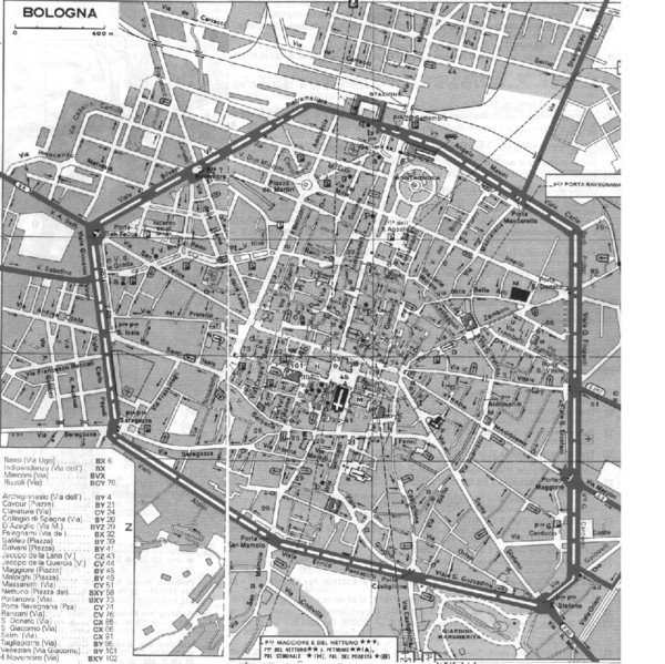 Bologna Italy City Map