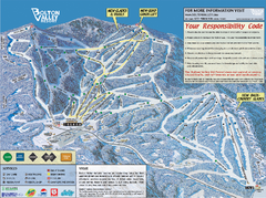 Bolton Valley Resort ski trail map