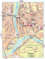 Bolzano centro Map