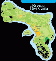 Bonaire tourist map