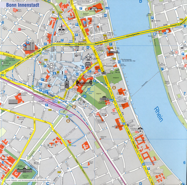 Bonn Tourist Map