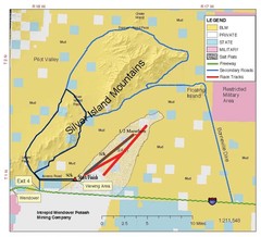 Bonneville Salt Flats International Speedway Map