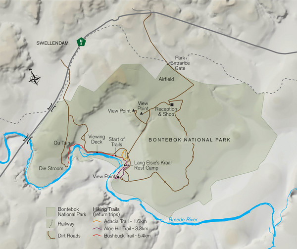 Bontebok National Park Map