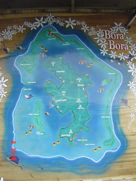 Bora Bora Map