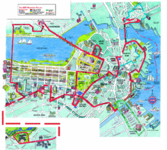 Boston Beantown Trolley Route Map