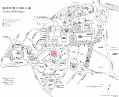 Boston College Chestnut Hill Campus Map Boston College Chestnut Hill Campus Map