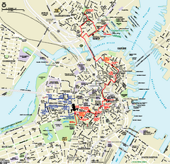Boston National Historical Park Official Park Map