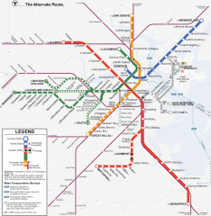 Boston Subway T Map