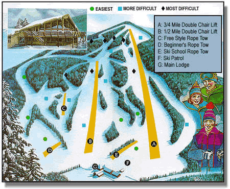 Bousquet Ski Area Ski Trail Map