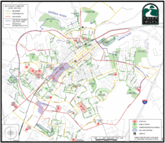 Bowling Green Biking Map