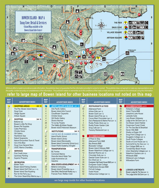 Bownen Island Tourist Map