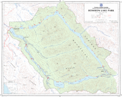 Bowron Lake Park Map