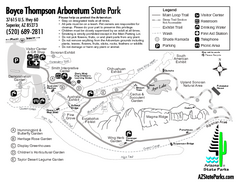 Boyce Thompson Arboretum State Park Map
