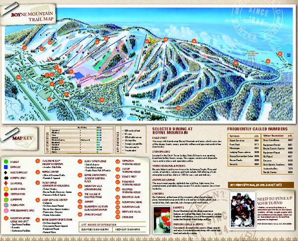 Boyne Mountain Ski Trail Map