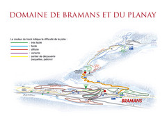 Bramans Ski Trail Map