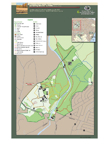 Brandywine Creek State Park Map