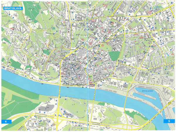 Bratislava Tourist Map