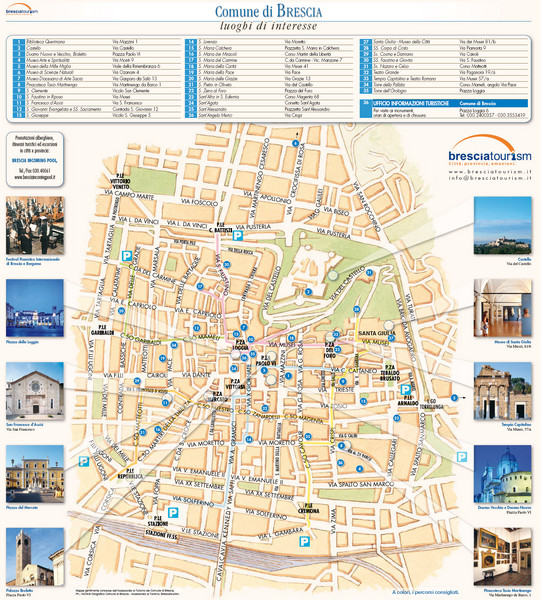 Brescia Tourist Map