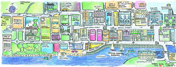 Bridgetown Tourist Map