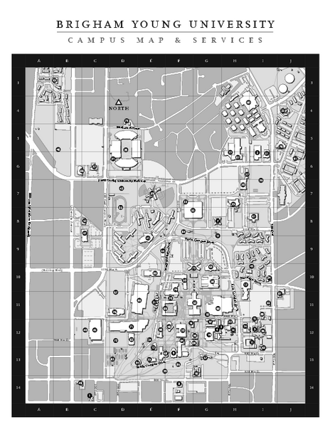 Brigham Young University Map