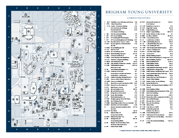 Brigham Young University Map
