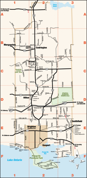 Brighton-Township, Ontario Map