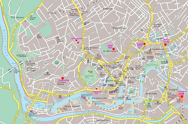 Bristol Centre Map