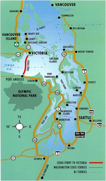 British Columbia, Canada Tourist Map