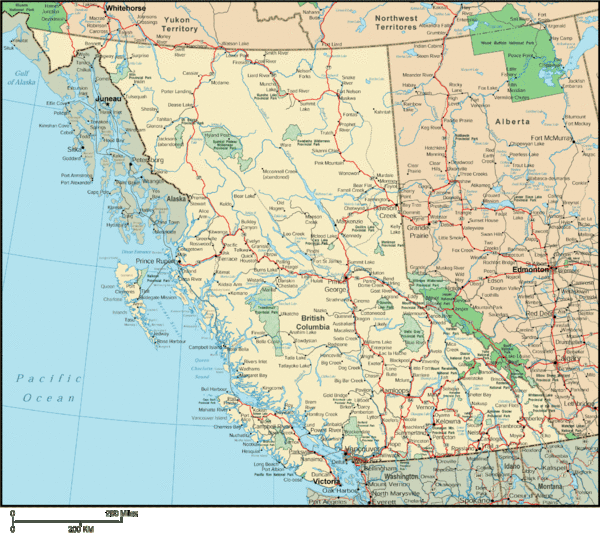 British Columbia Map