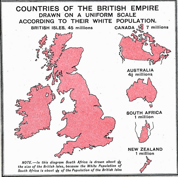 British Empire by Population Map