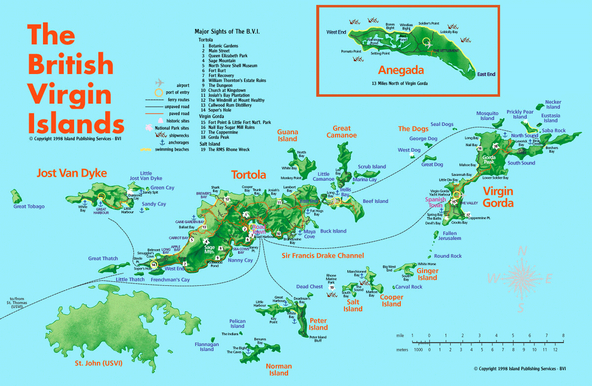 Download this British Virgin Islands Tourist Map See Details From picture