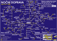 Brno Czech Republic Mass Transit Map