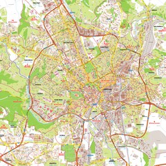 Brno Tourist Map