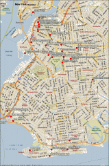 Brooklyn Attractions map