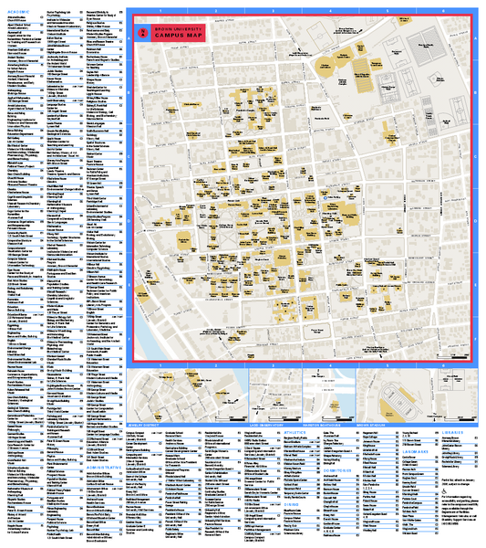 Brown University Campus Map