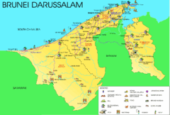 Brunei Darussalam Tourist Map