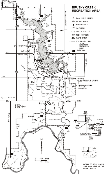 Brushy Creek State Park Map